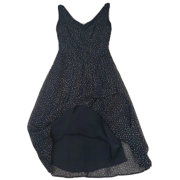 Talbots ~Woman Size 2Petite~ Black/Beige Polka Dot Silk Flare Pleats Dress. - Picture 11 of 12